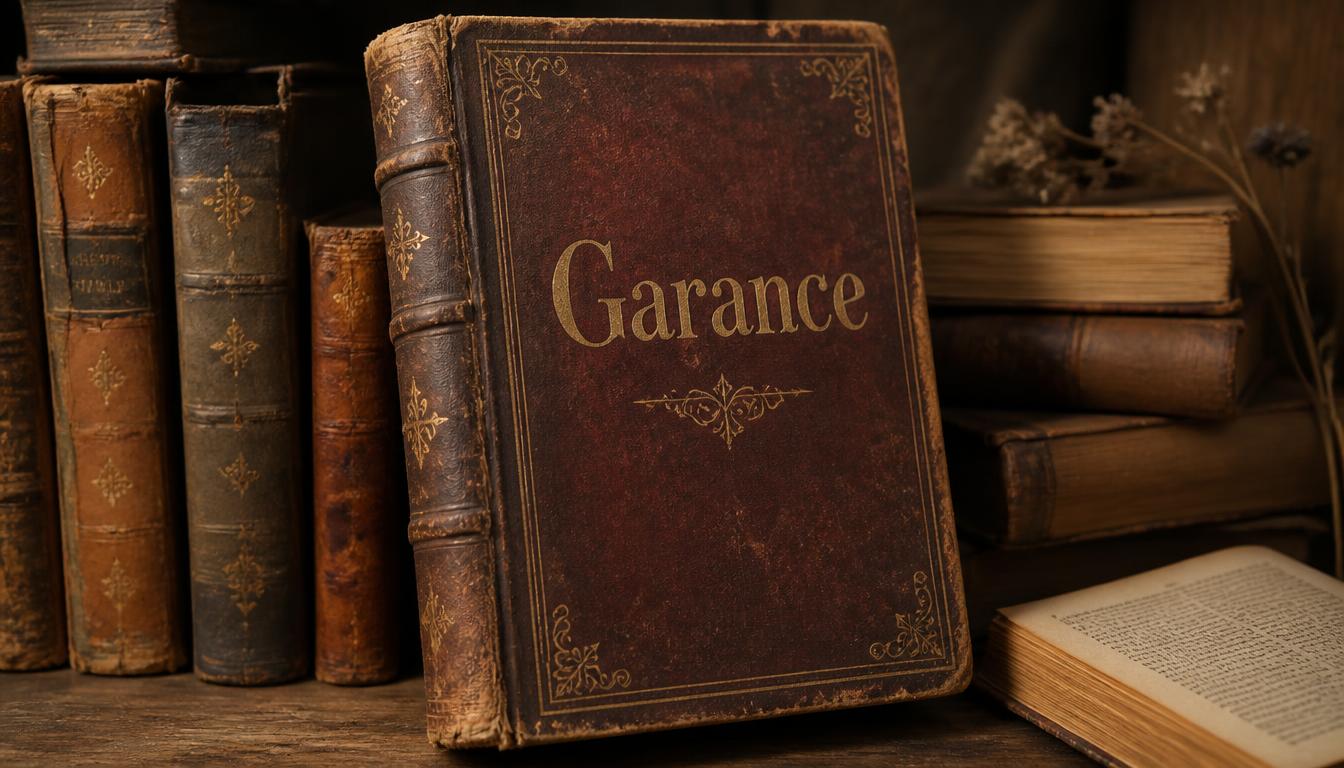 Garance, prénom qui veut dire la plante tinctoriale au rouge profond