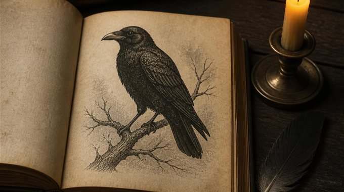 Le corbeau : messager, présage, ou simple oiseau noir