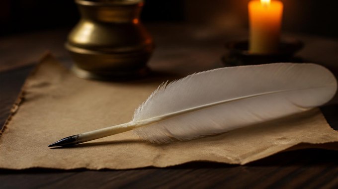 La plume : légèreté, message, ou vérité pesée